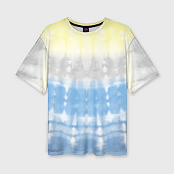 Футболка оверсайз женская Color stripes: tie-dye, цвет: 3D-принт