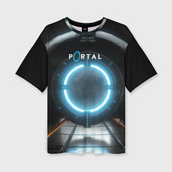 Футболка оверсайз женская Portal logo game, цвет: 3D-принт