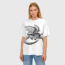 Футболка оверсайз женская BMW M1000RR drago, цвет: 3D-принт — фото 2