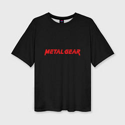 Футболка оверсайз женская Metal gear red logo, цвет: 3D-принт