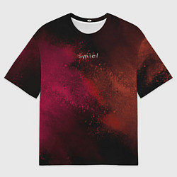 Футболка оверсайз женская Smile and colors, цвет: 3D-принт