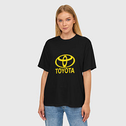 Футболка оверсайз женская Toyota yellow, цвет: 3D-принт — фото 2