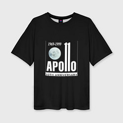 Женская футболка оверсайз Apollo space