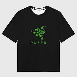 Женская футболка оверсайз Razer logo brend