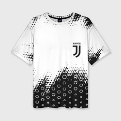 Футболка оверсайз женская Juventus sport steel, цвет: 3D-принт