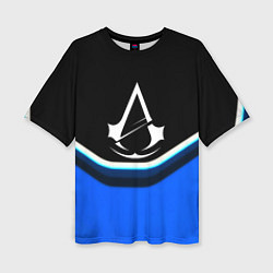 Футболка оверсайз женская Assassins Creed logo abstergo, цвет: 3D-принт