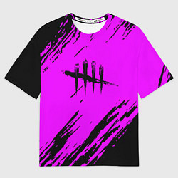 Футболка оверсайз женская Dead by daylight краски абстракция, цвет: 3D-принт