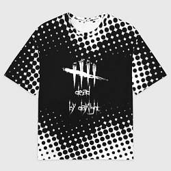 Женская футболка оверсайз Dead by daylight geometry