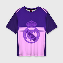 Женская футболка оверсайз Real Madred geometry sport