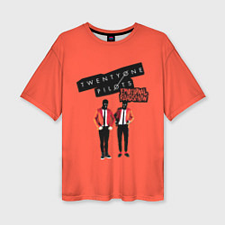 Футболка оверсайз женская Twenty one pilots emotional roadshow, цвет: 3D-принт