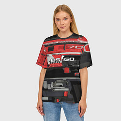 Футболка оверсайз женская СS deagle aggressor, цвет: 3D-принт — фото 2