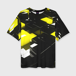 Женская футболка оверсайз Абстракция обман зрения