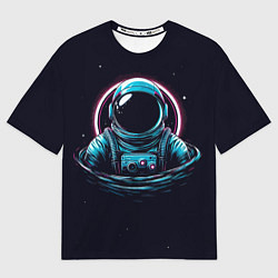 Футболка оверсайз женская Тонущий космонавт, цвет: 3D-принт