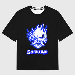 Футболка оверсайз женская Samurai logo ghost, цвет: 3D-принт