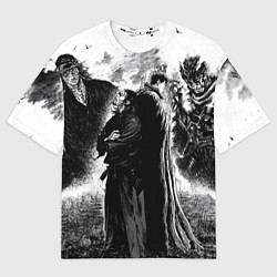 Футболка оверсайз женская Musashi Miyamoto And Berserk, цвет: 3D-принт