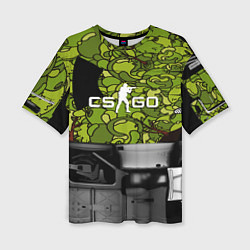 Женская футболка оверсайз Counter strike game skin