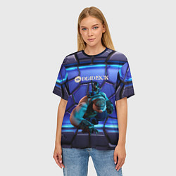 Футболка оверсайз женская Mo and Krill Deadlock, цвет: 3D-принт — фото 2