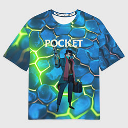 Футболка оверсайз женская Pocket Deadlock, цвет: 3D-принт
