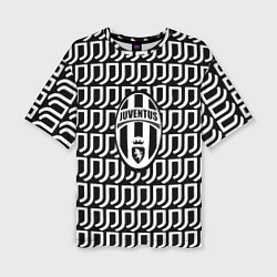 Футболка оверсайз женская Juventus fc pattern, цвет: 3D-принт