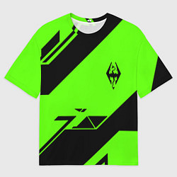 Футболка оверсайз женская The Elder Scrolls geometry steel, цвет: 3D-принт
