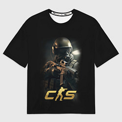 Футболка оверсайз женская CS counter terrorist, цвет: 3D-принт