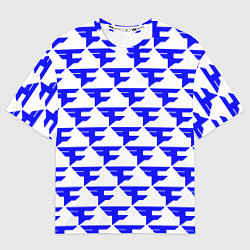 Женская футболка оверсайз Faze clan team