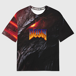 Женская футболка оверсайз Doom to hell