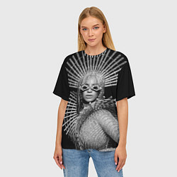 Футболка оверсайз женская Beyonce R&B, цвет: 3D-принт — фото 2