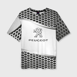 Женская футболка оверсайз Peugeot carbon metal