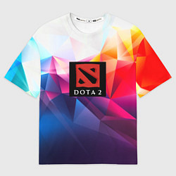 Футболка оверсайз женская DOTA geometry neon, цвет: 3D-принт