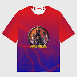 Женская футболка оверсайз Duke Nukem storm
