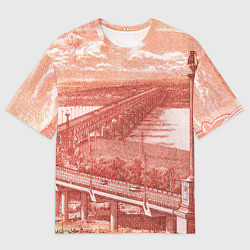 Женская футболка оверсайз Любимый Хабаровск 5000