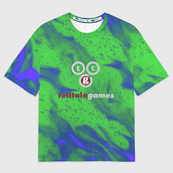 Футболка оверсайз женская Telltale games flame, цвет: 3D-принт