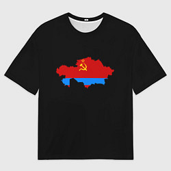 Футболка оверсайз женская СССР и Россия, цвет: 3D-принт