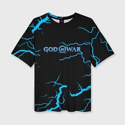 Женская футболка оверсайз God of War storm