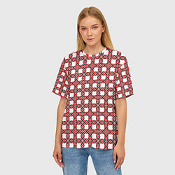 Футболка оверсайз женская Скандинавское плетение, цвет: 3D-принт — фото 2