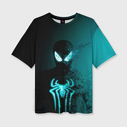 Футболка оверсайз женская Neon spider-man, цвет: 3D-принт