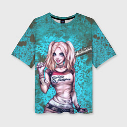 Футболка оверсайз женская Harley Quinn, цвет: 3D-принт