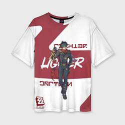 Женская футболка оверсайз Лайтер - ZZZ