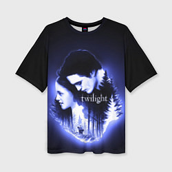 Футболка оверсайз женская Twilight Bella and Edward, цвет: 3D-принт