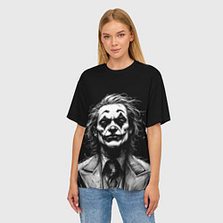 Футболка оверсайз женская Joker - clown, цвет: 3D-принт — фото 2