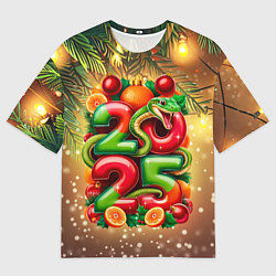 Футболка оверсайз женская Змеи к нам приходят, цвет: 3D-принт