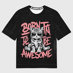 Футболка оверсайз женская Логокот, цвет: 3D-принт