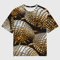 Женская футболка оверсайз Панцири броненосцев