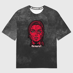 Футболка оверсайз женская Memories - dark background, цвет: 3D-принт