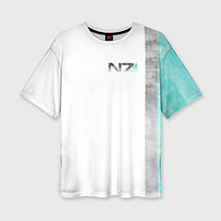 Футболка оверсайз женская Shepard N7 - галлюцинации, цвет: 3D-принт