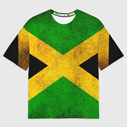 Футболка оверсайз женская Jamaica flag, цвет: 3D-принт