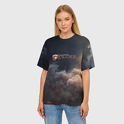 Футболка оверсайз женская Stronghold Crusader logo, цвет: 3D-принт — фото 2