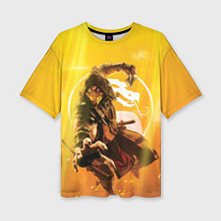 Футболка оверсайз женская Скорпион - Mortal Kombat, цвет: 3D-принт