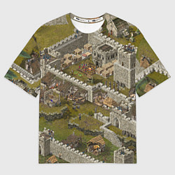 Женская футболка оверсайз Stronghold Crusader Definitive Edition